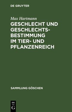 Cover Geschlecht und Geschlechtsbestimmung im Tier- und Pflanzenreich (eBook, PDF)