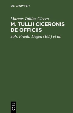 Cover M. Tullii Ciceronis De Officiis (eBook, PDF)