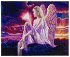 Craft Buddy CAK-XLED8 - Angel Dusk, 40x50cm LED Crystal Art Kit, Diamond Painting