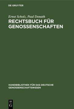 Cover Rechtsbuch für Genossenschaften (eBook, PDF)