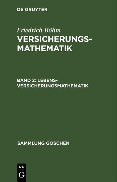 Lebensversicherungsmathematik (eBook, PDF)
