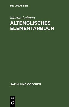 Altenglisches Elementarbuch (eBook, PDF) - Lehnert, Martin