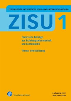 ZISU 1, 2012 - ebook - Zeitschrift für interpretative Schul- und Unterrichtsforschung (eBook, PDF)