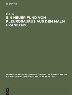 Ein neuer Fund von Pleurosaurus aus dem Malm Frankens - Broili, F.