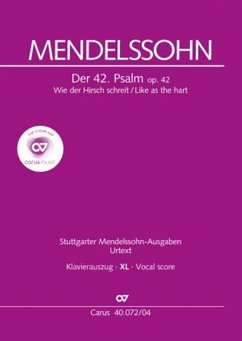 Wie der Hirsch schreit (Klavierauszug XL) - Mendelssohn Bartholdy, Felix