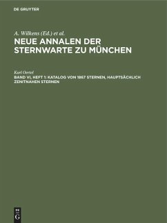 Katalog von 1867 Sternen, hauptsächlich zenitnahen Sternen - Oertel, Karl