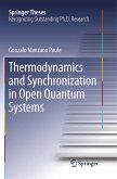 Thermodynamics and Synchronization in Open Quantum Systems