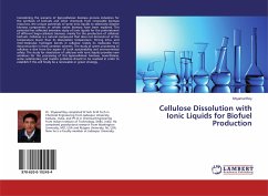 Cellulose Dissolution with Ionic Liquids for Biofuel Production