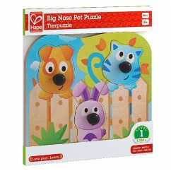 Hape Knopfpuzzle Haustiere (Kinderpuzzle)