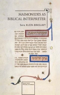 Maimonides as Biblical Interpreter (eBook, PDF) - Klein-Braslavy, Sara
