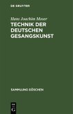 Technik der deutschen Gesangskunst (eBook, PDF)