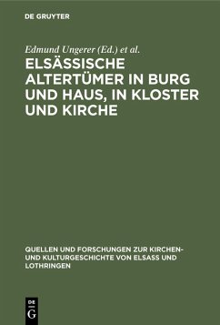 Cover Elsässische Altertümer in Burg und Haus, in Kloster und Kirche (eBook, PDF)