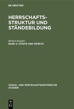 Städte und Märkte (eBook, PDF) - Knittler, Herbert