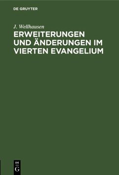 Cover Erweiterungen und Änderungen im vierten Evangelium (eBook, PDF)