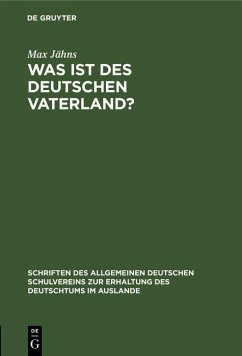 Cover Was ist des Deutschen Vaterland? (eBook, PDF)