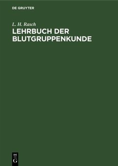 Cover Lehrbuch der Blutgruppenkunde (eBook, PDF)