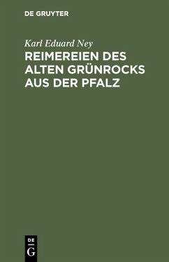 Cover Reimereien des alten Grünrocks aus der Pfalz (eBook, PDF)