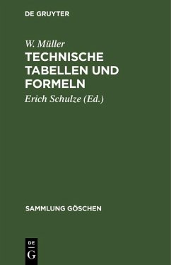 Technische Tabellen und Formeln (eBook, PDF) - Müller, W.