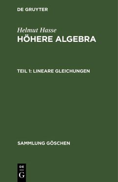 Lineare Gleichungen (eBook, PDF) - Hasse, Helmut