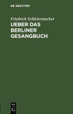 Ueber das Berliner Gesangbuch (eBook, PDF)