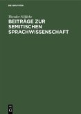 Beiträge zur semitischen Sprachwissenschaft (eBook, PDF)