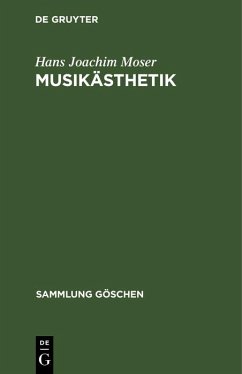 Musikästhetik (eBook, PDF) - Moser, Hans Joachim