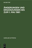 Änderungen und Ergänzungen bis zum 1. Mai 1961 (eBook, PDF)