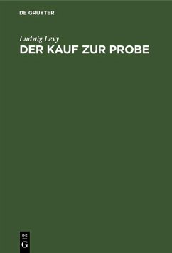 Der Kauf zur Probe (eBook, PDF) - Levy, Ludwig