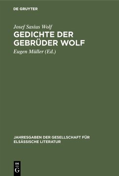 Cover Gedichte der Gebrüder Wolf (eBook, PDF)