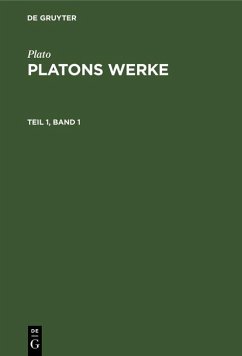 Plato: Platons Werke. Teil 1, Band 1 (eBook, PDF) - Plato