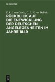 Rückblick auf die Entwicklung der deutschen Angelegenheiten im Jahre 1849 (eBook, PDF)
