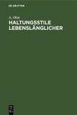 Haltungsstile Lebenslänglicher (eBook, PDF)