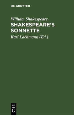 Cover Shakespeare's Sonnette (eBook, PDF)