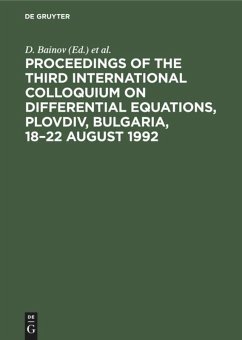 Cover Proceedings of the Third International Colloquium on Differential Equations, Plovdiv, Bulgaria, 18-22 August 1992