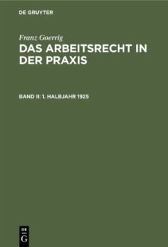1. Halbjahr 1925 - Goerrig, Franz