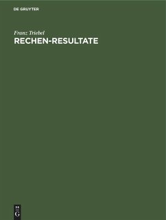 Rechen-Resultate - Triebel, Franz