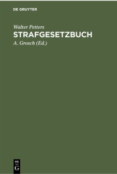 Strafgesetzbuch - Petters, Walter