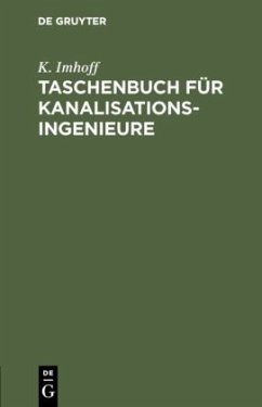 Cover Taschenbuch für Kanalisationsingenieure