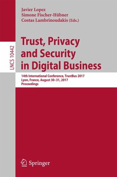 Trust, Privacy and Security in Digital Business (eBook, PDF)