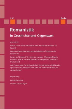 Romanistik in Geschichte und Gegenwart 25,1