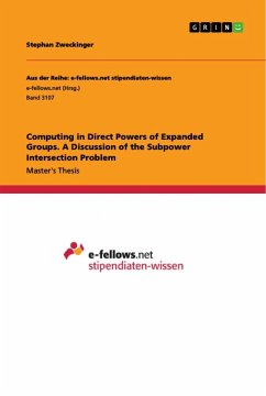 Computing in Direct Powers of Expanded Groups. A Discussion of the Subpower Intersection Problem - Zweckinger, Stephan