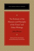 An Estimate of the Manners and Principles of the Times and Other Writings