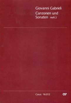 Sonata pian e forte zu 8 Stimmen in 2 Chören Partitur