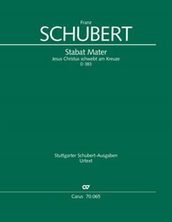 Stabat mater D383 für Soli, gem Chor und Orchester Partitur (dt)
