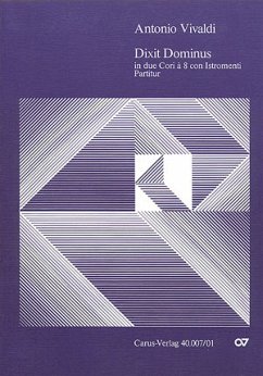 Dixit Dominus RV594 für Soli (SSATB), Chor (SSAATTBB) und 2 Orchester Partitur (la)
