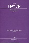 Missa brevis F-Dur Hob.XXII:1 für Soli (SS), Chor und Orchester Partitur (Orgelstimme)