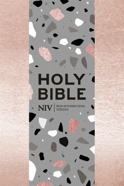 NIV Pocket Rose Gold Terrazzo Soft-tone Bible with Zip - Version, New International