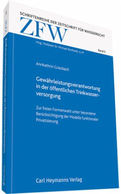 Cover Gewährleistungsverantwortung in der öffentlichen Trinkwasserversorgung