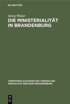 Die Ministerialität in Brandenburg - Winter, Georg