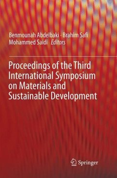 Proceedings of the Third International Symposium on Materials and Sustainable Development